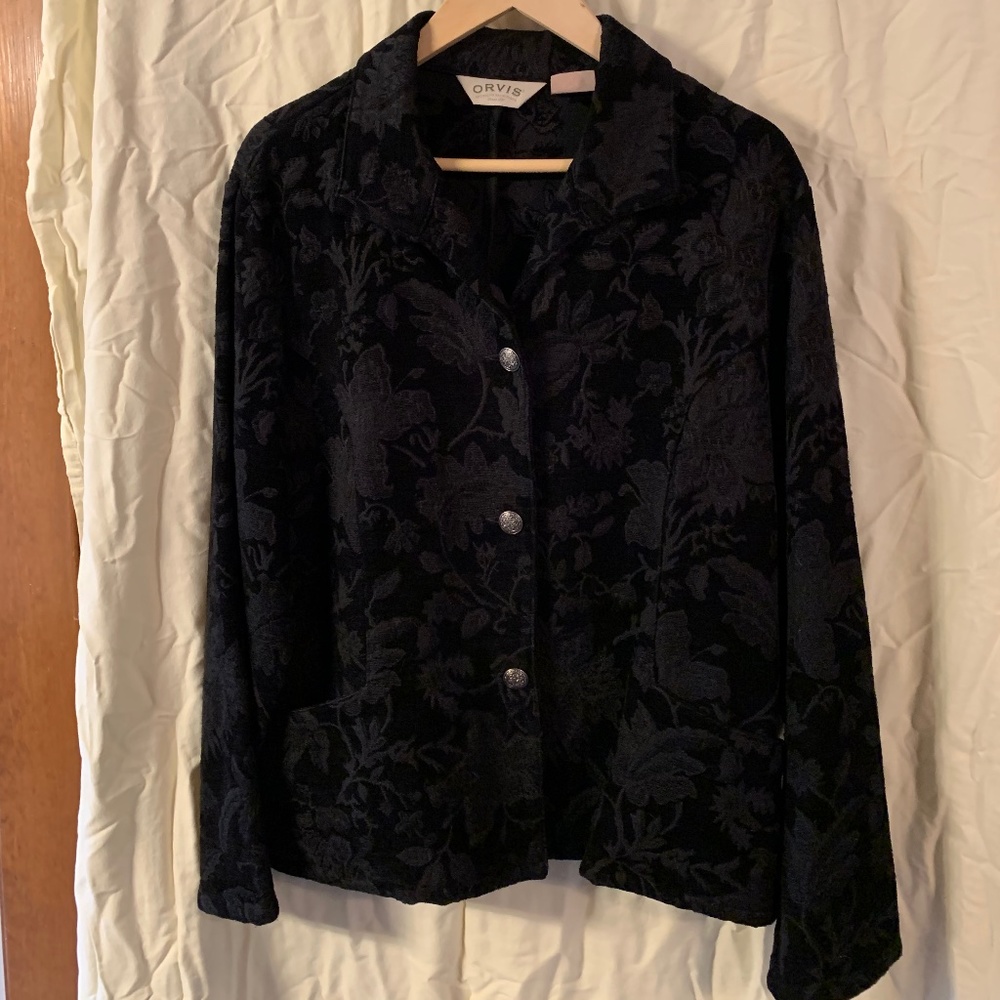 Black embossed jacket